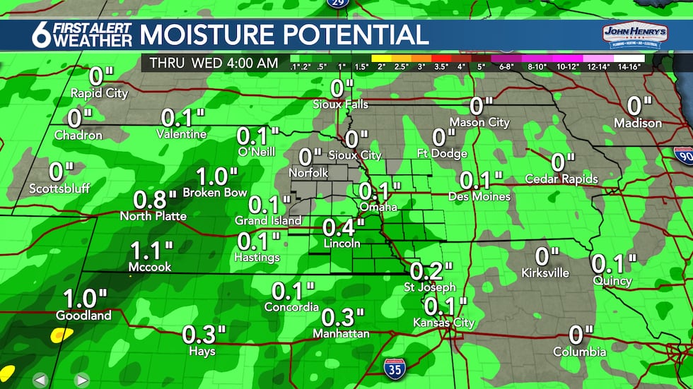 Rainfall Potential Through Middle of Next Week