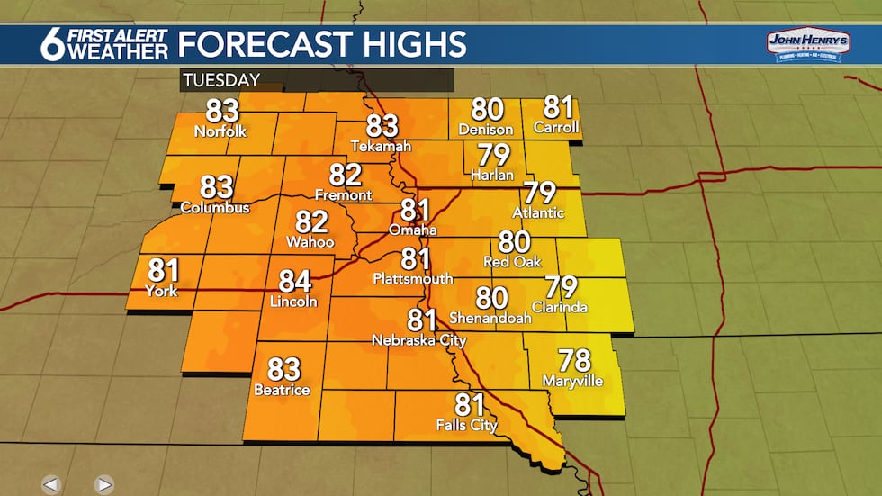 Afternoon highs