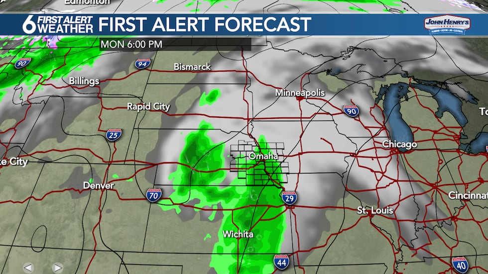 Monday Rain Chance
