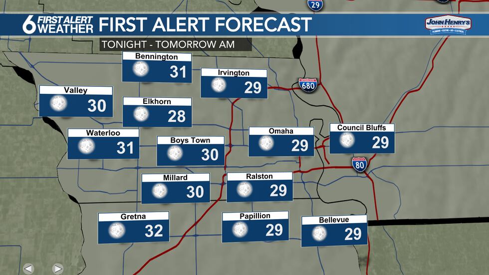 Wednesday AM Lows