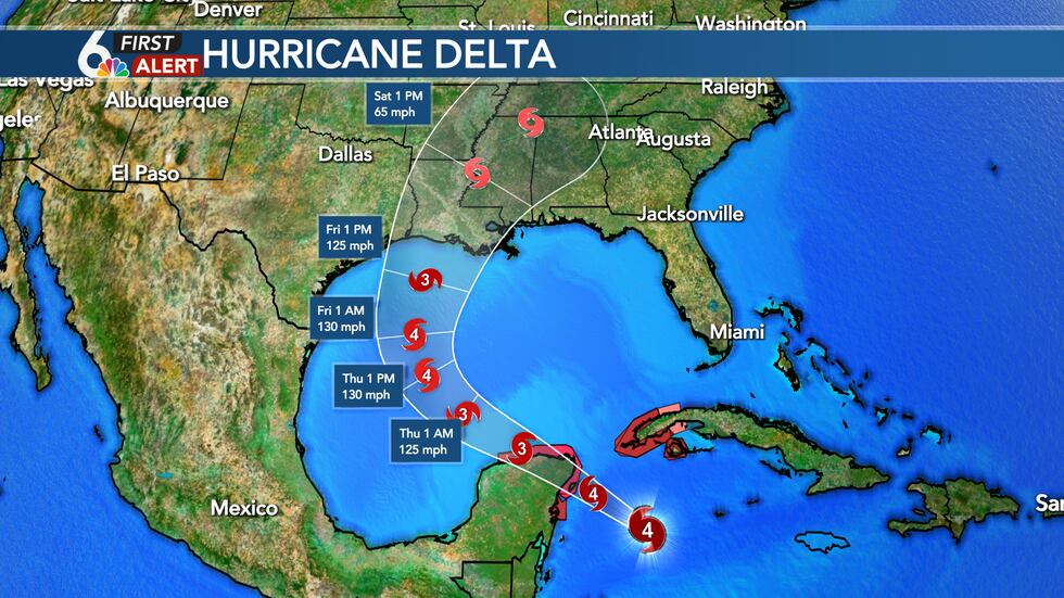 Hurricane Delta - 4PM Update