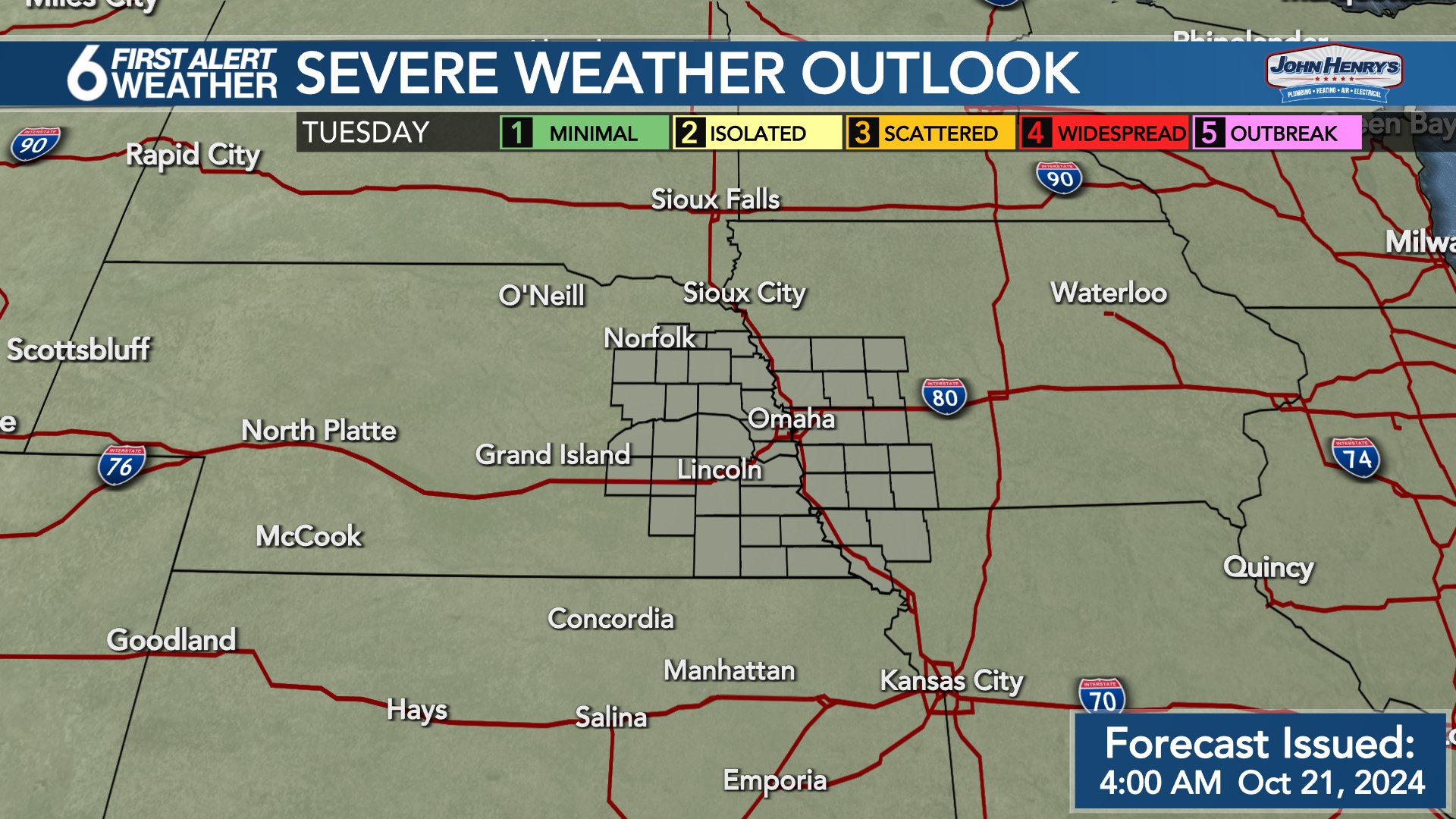Tomorrow\'s Severe Outlook
