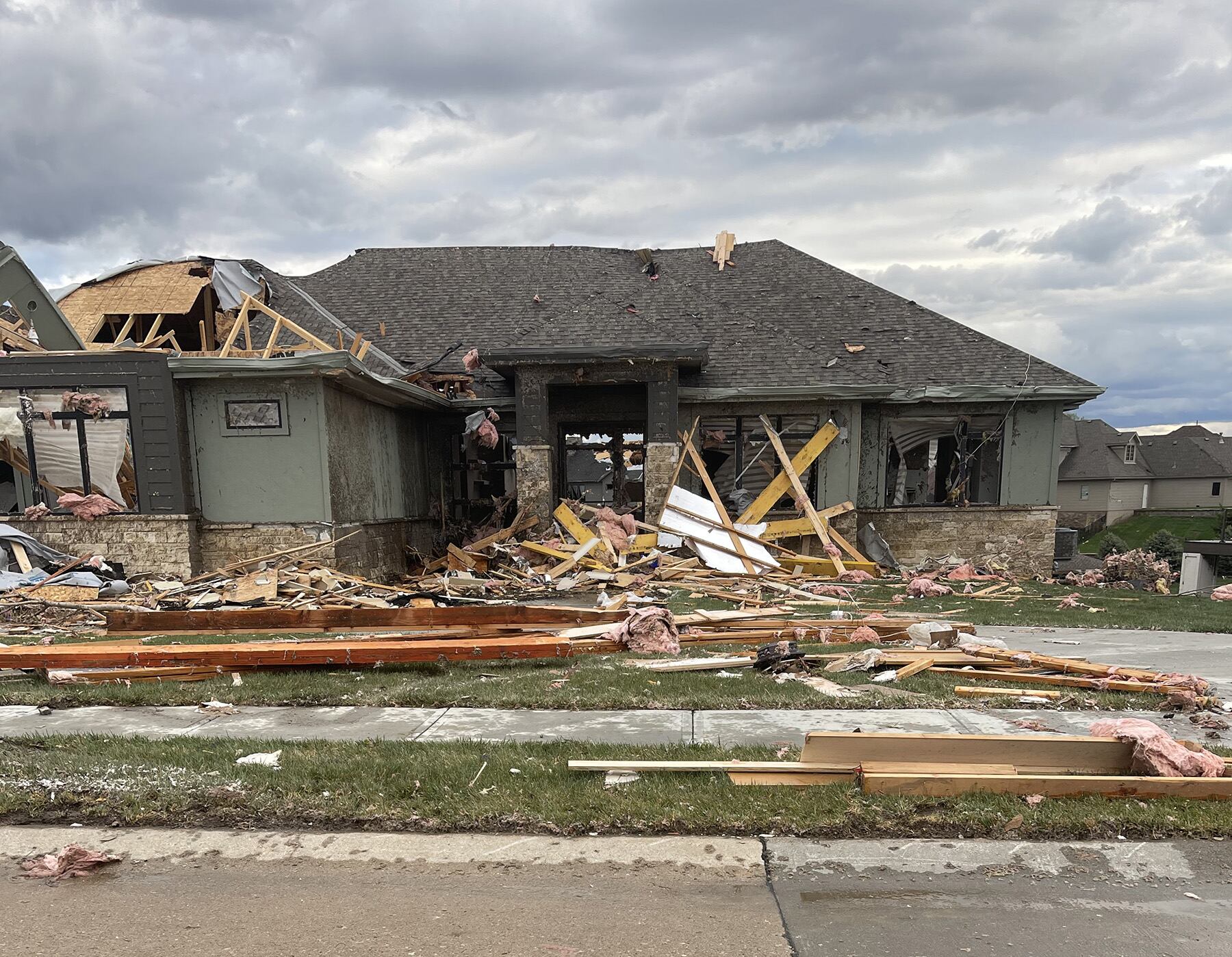 Skyelar Edens sent us photos of damage from Friday's tornado in Bennington.
