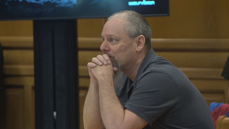Image of Jeffrey Adams during his murder trial in June in Hamilton County District Court.
